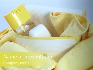 Washcloth Health Care Infant PowerPoint Template