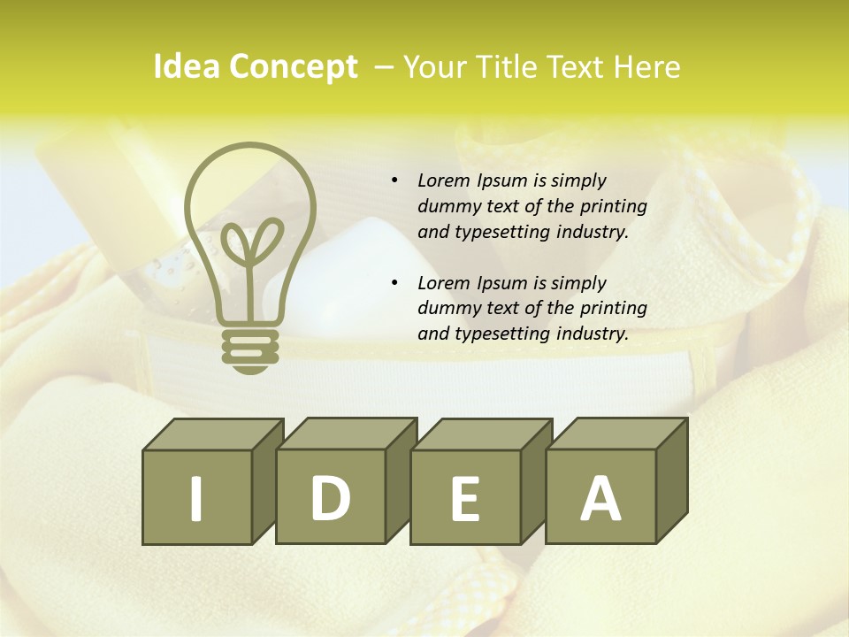 Washcloth Health Care Infant PowerPoint Template