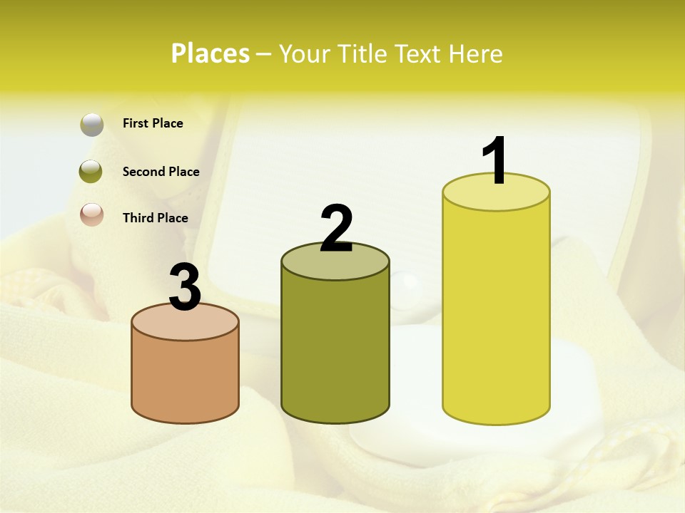 Icon Yellow Bathing PowerPoint Template