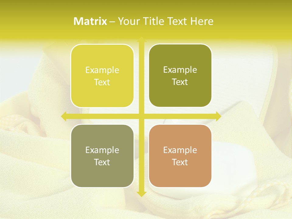 Icon Yellow Bathing PowerPoint Template