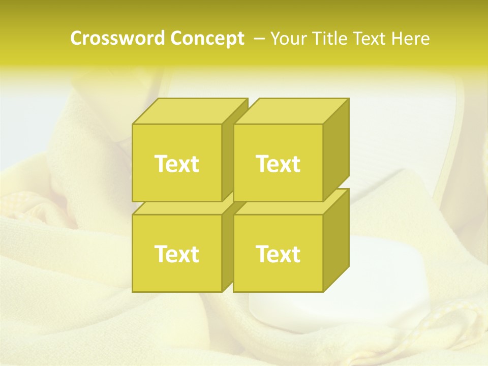 Icon Yellow Bathing PowerPoint Template