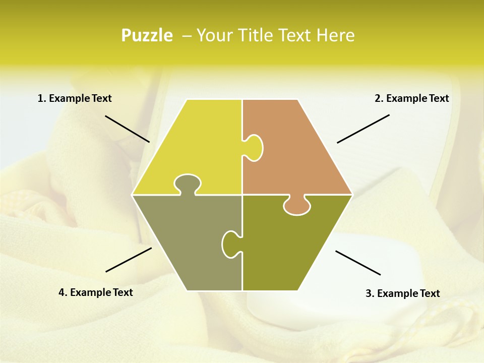 Icon Yellow Bathing PowerPoint Template