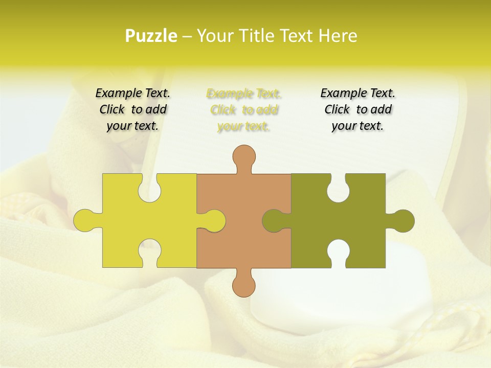 Icon Yellow Bathing PowerPoint Template