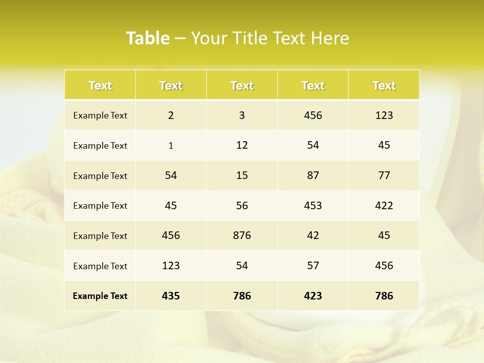 Icon Yellow Bathing PowerPoint Template