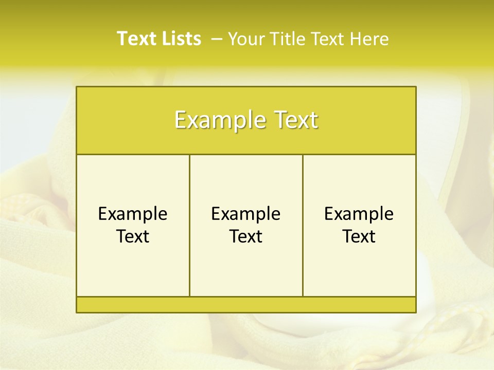 Icon Yellow Bathing PowerPoint Template