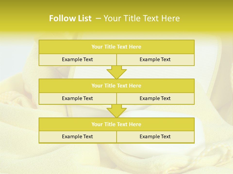 Icon Yellow Bathing PowerPoint Template