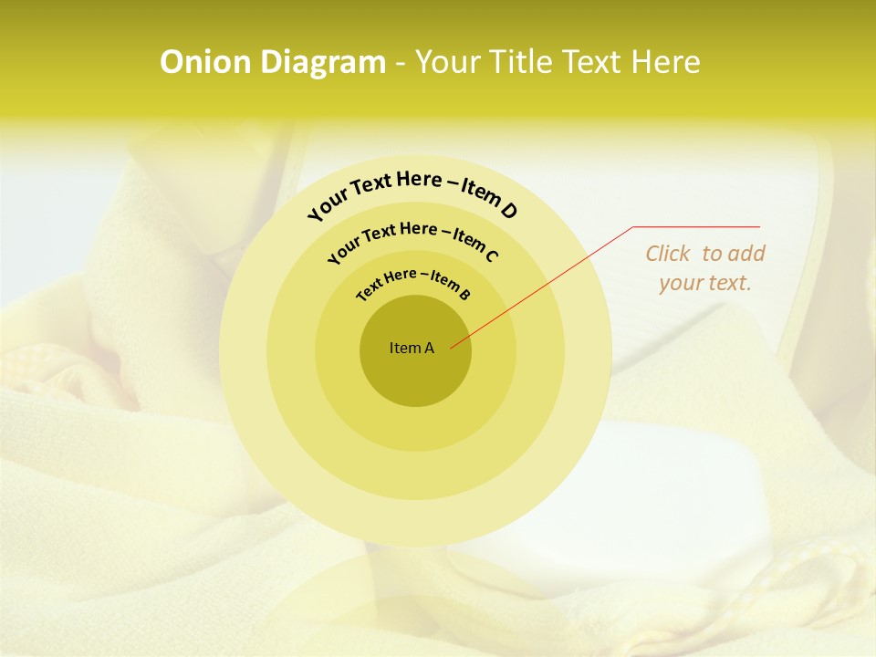 Icon Yellow Bathing PowerPoint Template