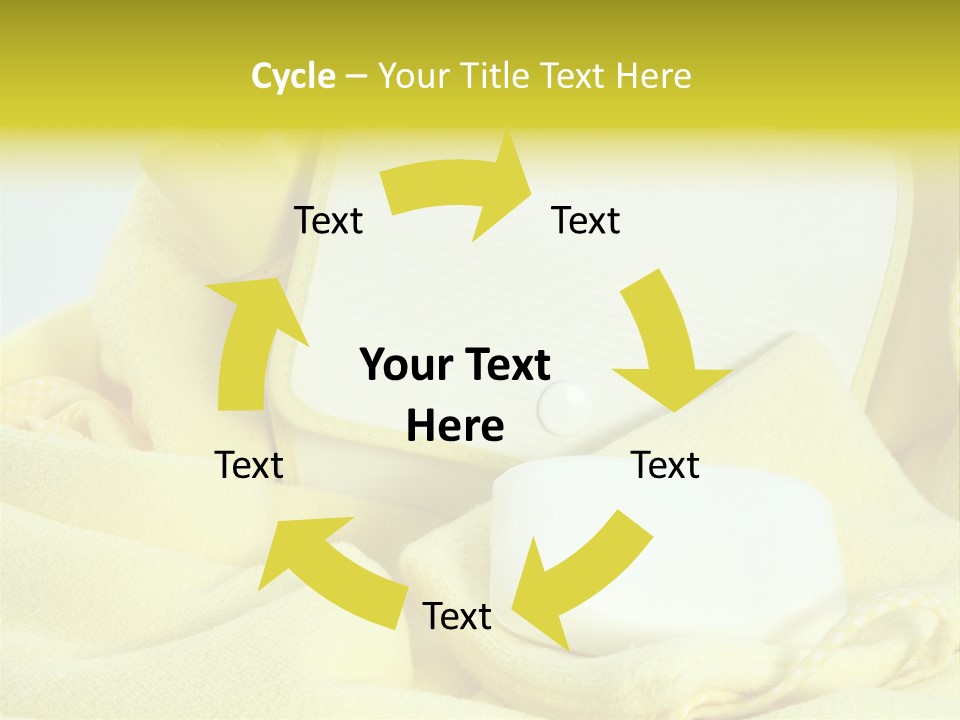 Icon Yellow Bathing PowerPoint Template