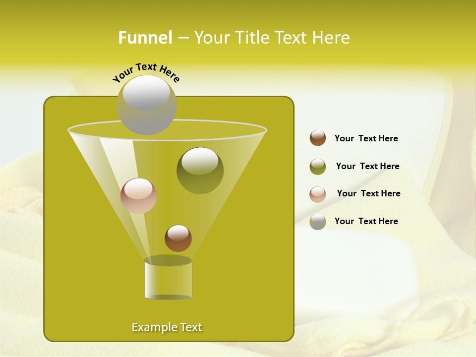 Icon Yellow Bathing PowerPoint Template