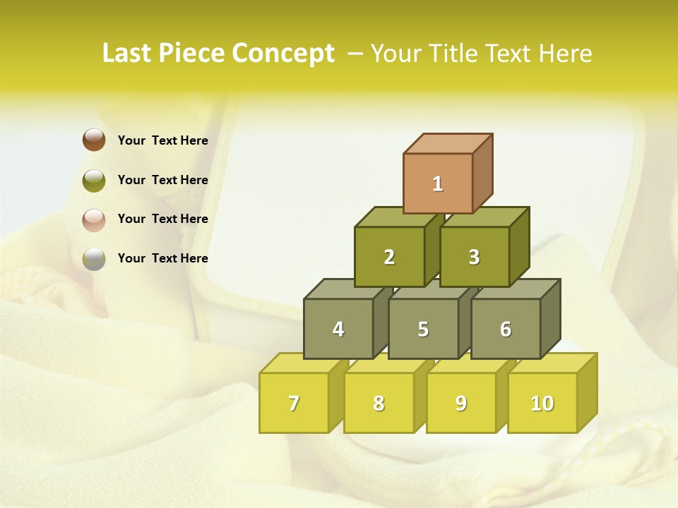 Icon Yellow Bathing PowerPoint Template