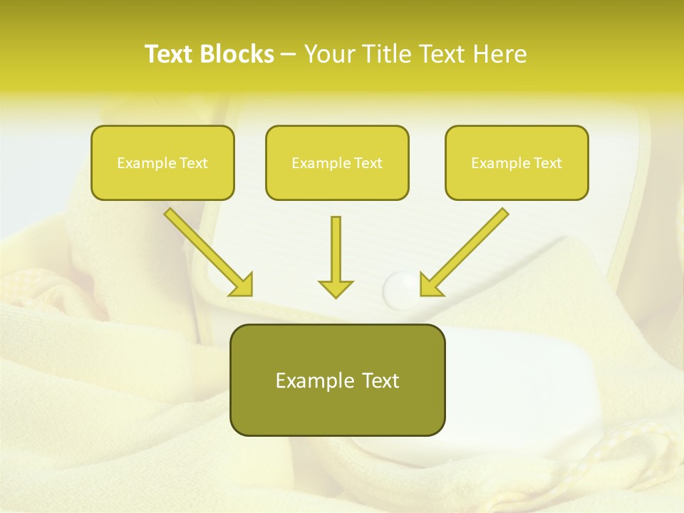 Icon Yellow Bathing PowerPoint Template