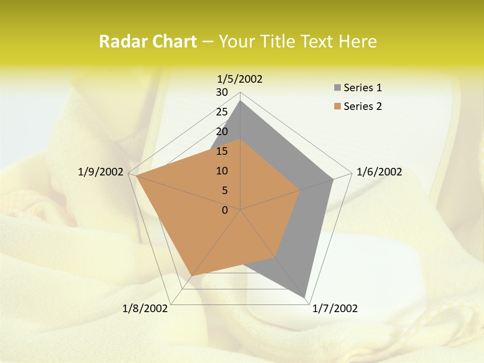 Icon Yellow Bathing PowerPoint Template