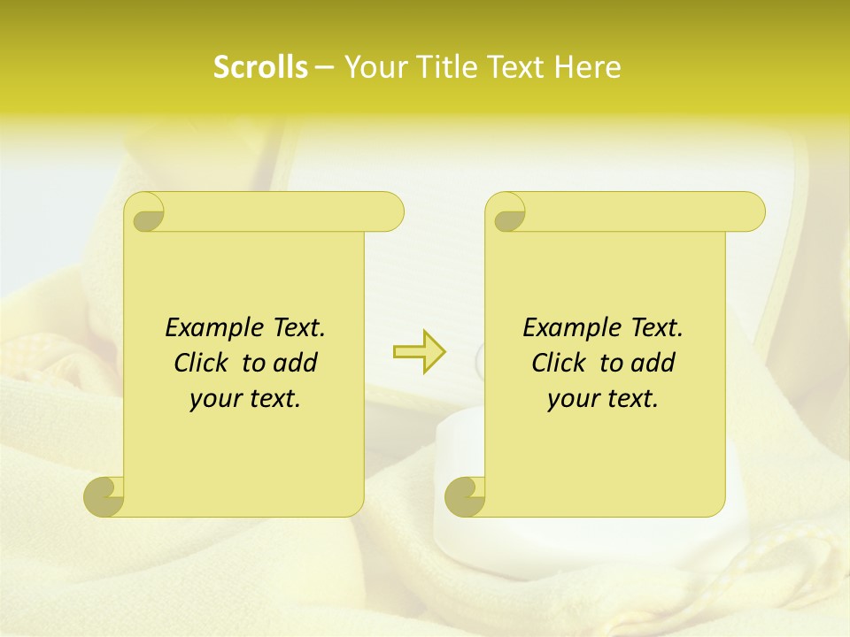 Icon Yellow Bathing PowerPoint Template