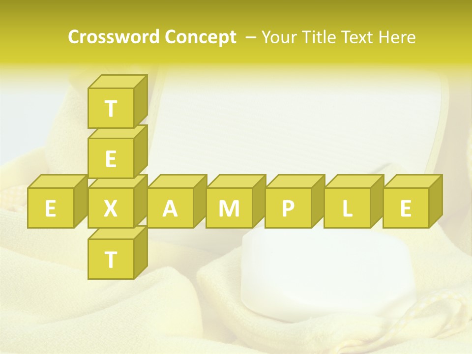 Icon Yellow Bathing PowerPoint Template