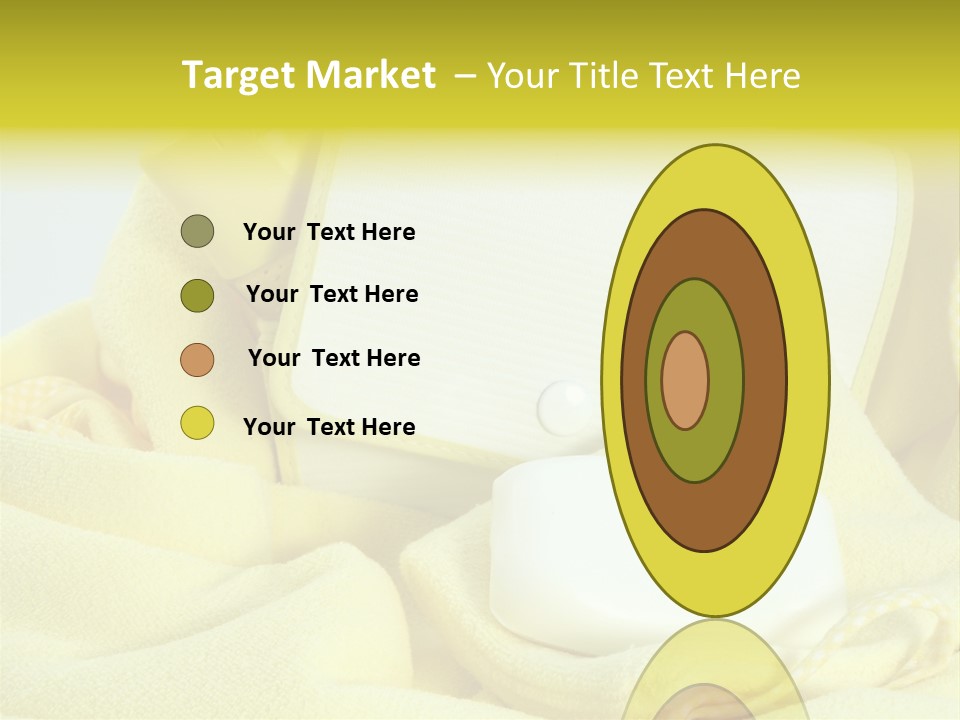 Icon Yellow Bathing PowerPoint Template