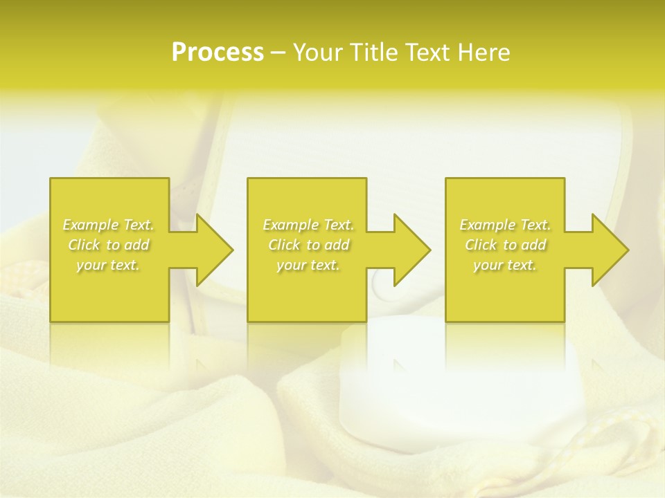 Icon Yellow Bathing PowerPoint Template