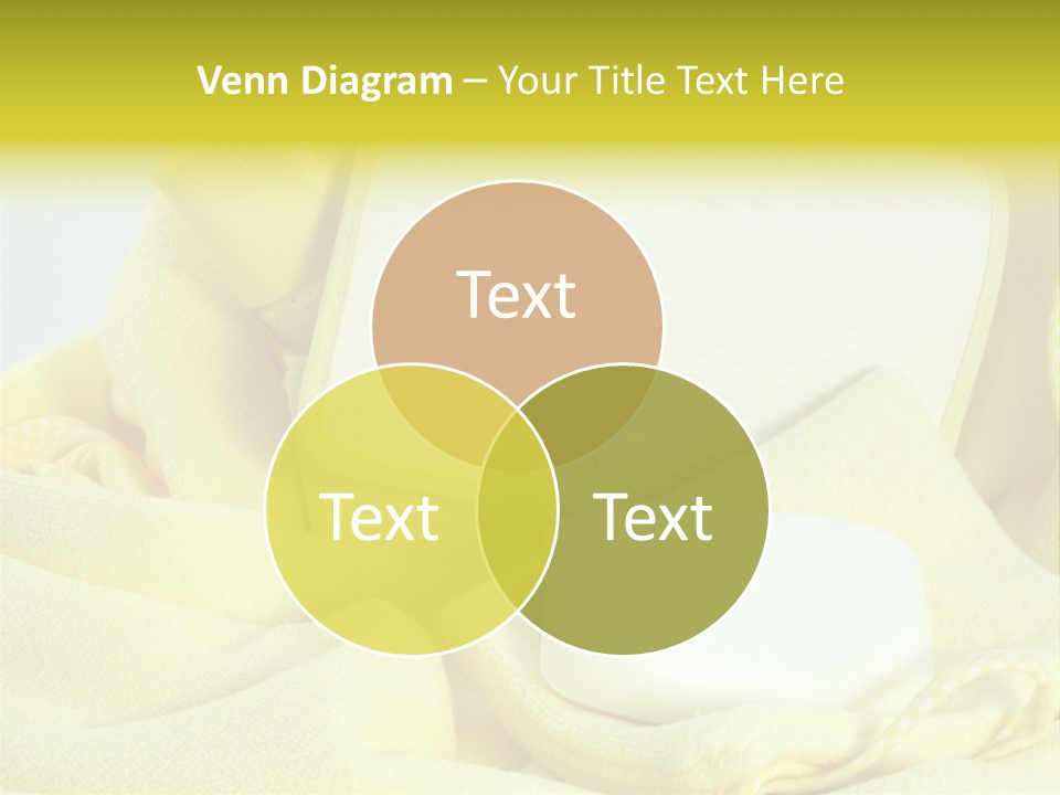 Icon Yellow Bathing PowerPoint Template