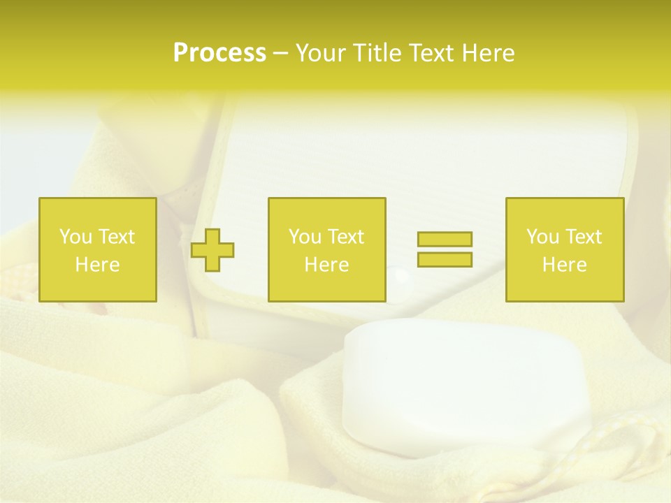 Icon Yellow Bathing PowerPoint Template