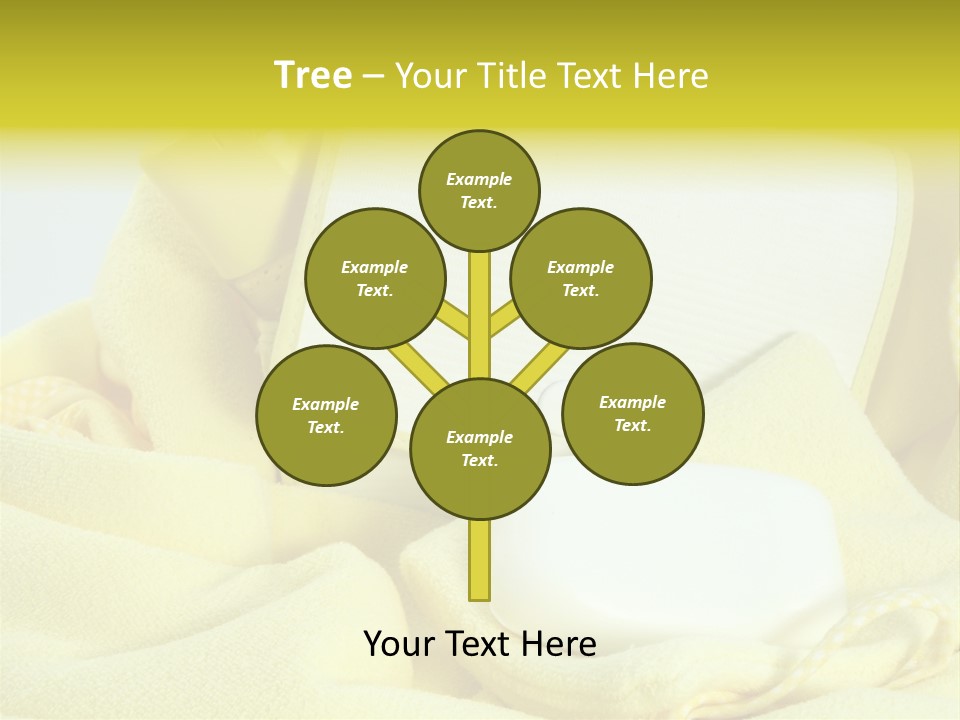 Icon Yellow Bathing PowerPoint Template