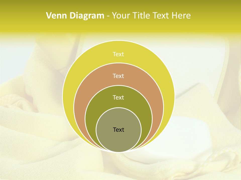 Icon Yellow Bathing PowerPoint Template