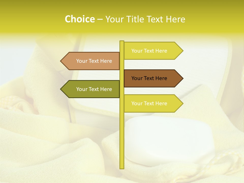 Icon Yellow Bathing PowerPoint Template
