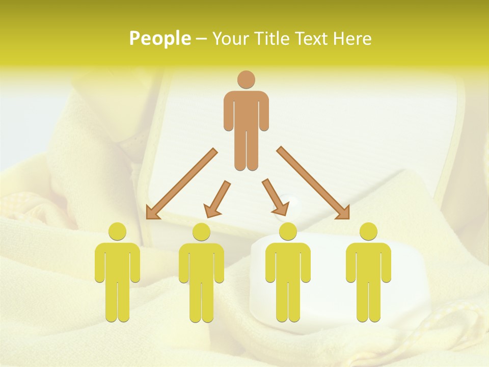 Icon Yellow Bathing PowerPoint Template