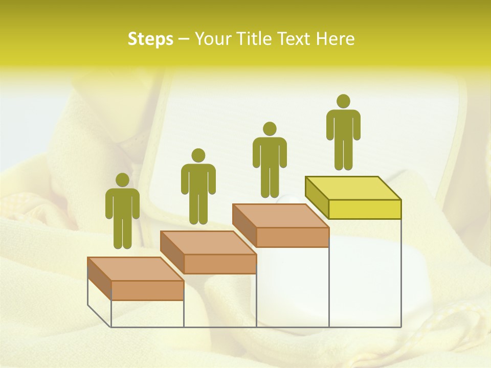 Icon Yellow Bathing PowerPoint Template