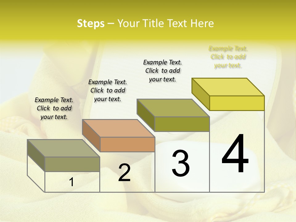 Icon Yellow Bathing PowerPoint Template