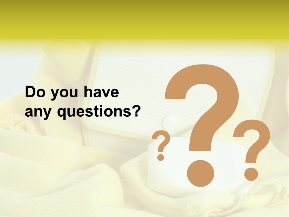 Icon Yellow Bathing PowerPoint Template