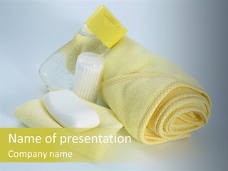 Flannel Bottle Soft PowerPoint Template