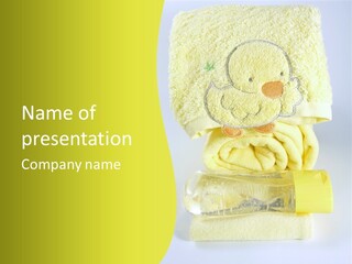 Sunny Infant Bathroom PowerPoint Template