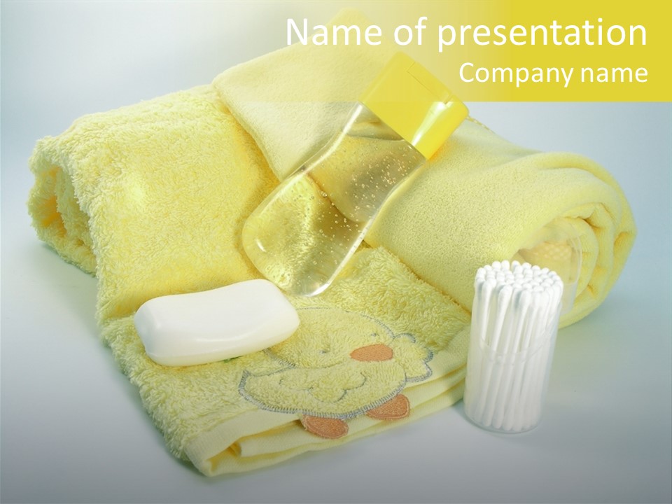 Towel Softness Cloth PowerPoint Template