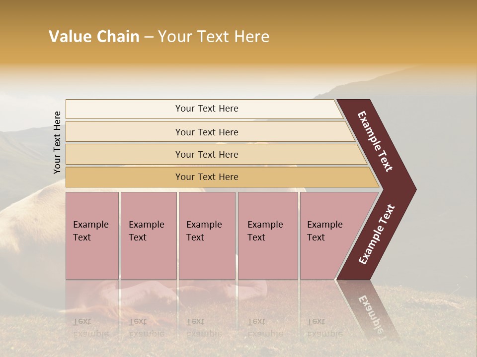 Field Herd Blond PowerPoint Template