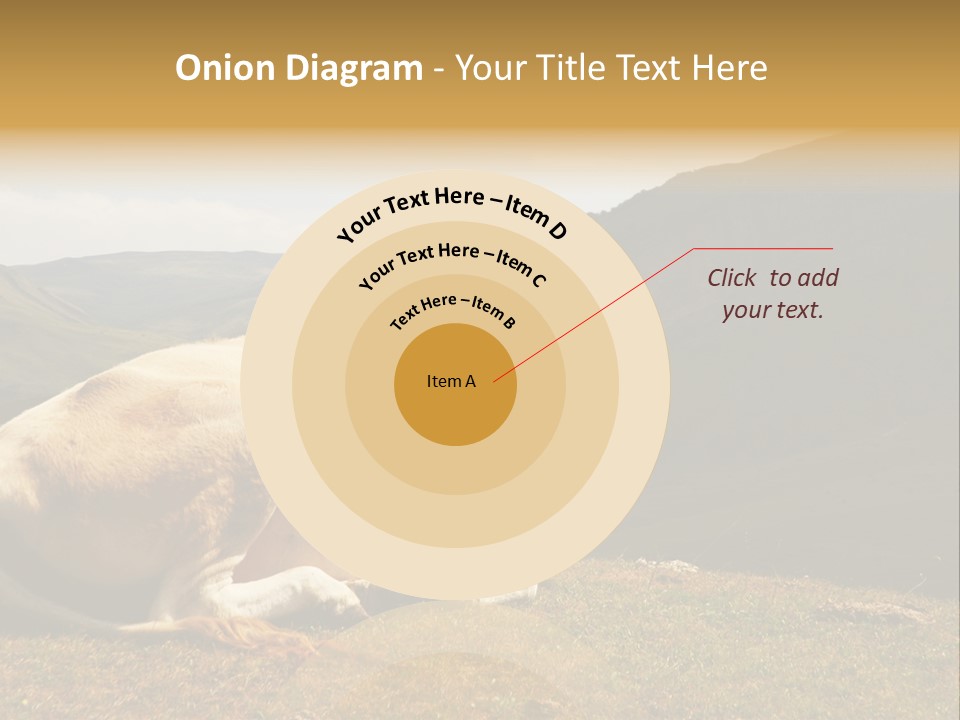 Field Herd Blond PowerPoint Template