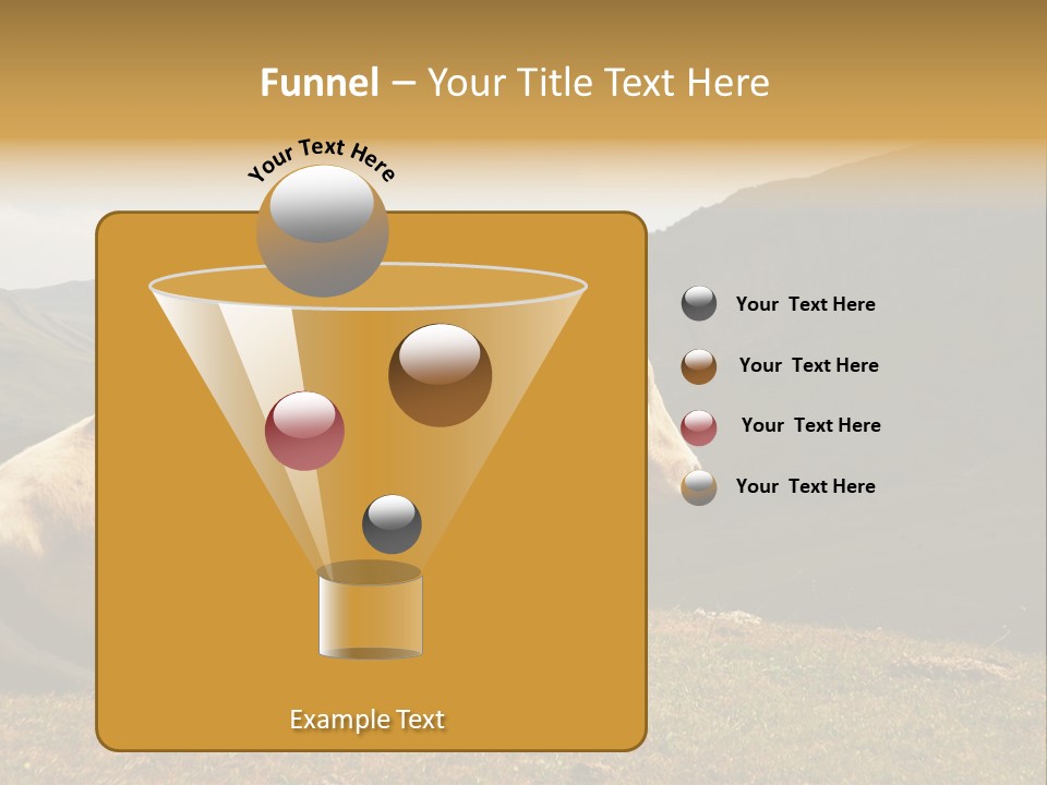 Field Herd Blond PowerPoint Template