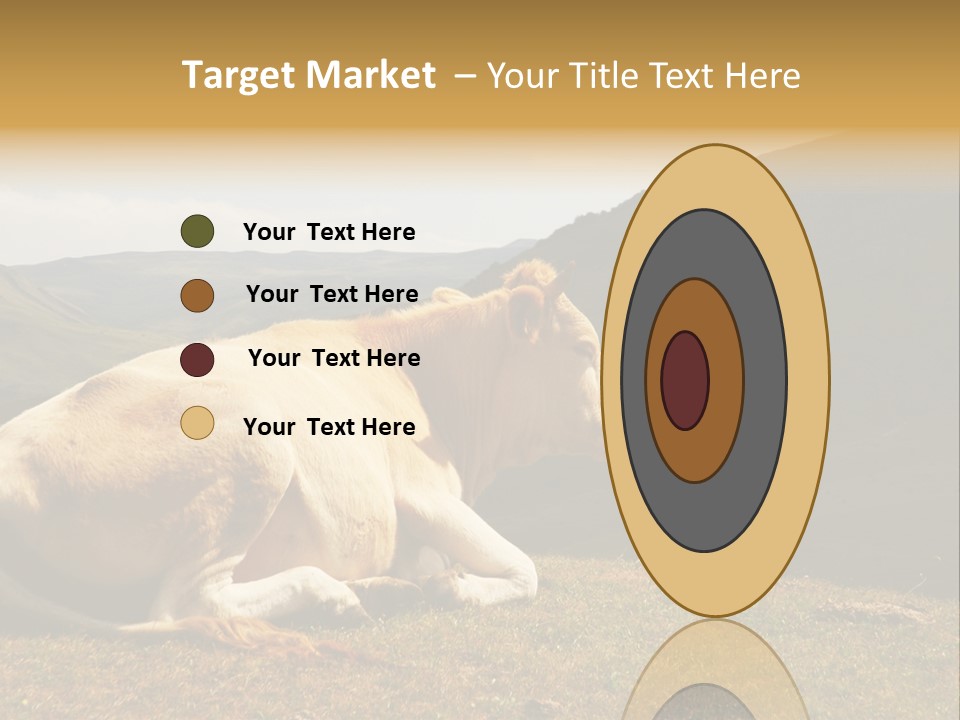 Field Herd Blond PowerPoint Template
