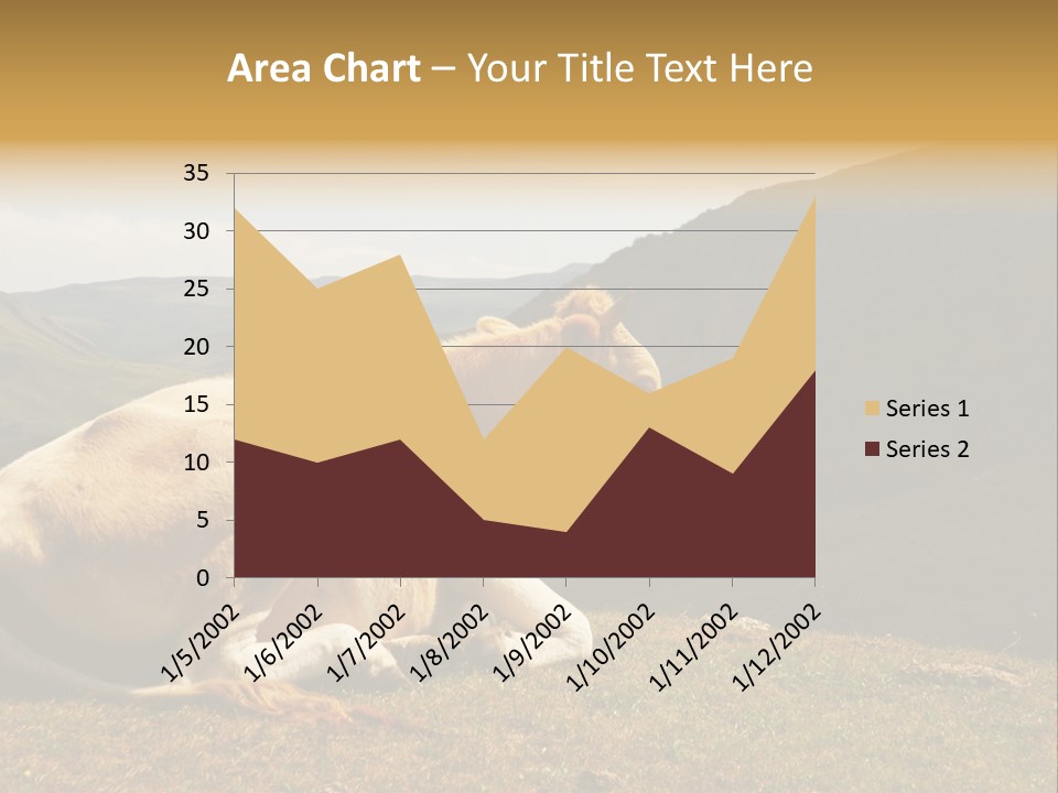 Field Herd Blond PowerPoint Template