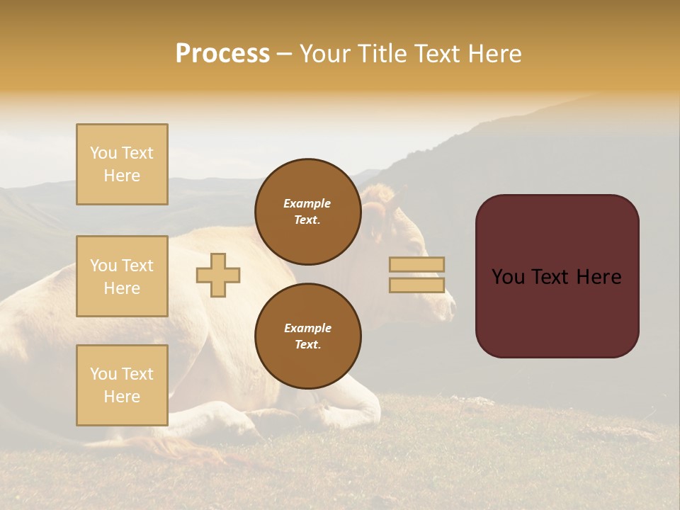Field Herd Blond PowerPoint Template