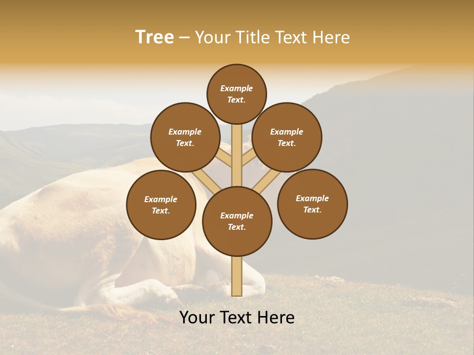 Field Herd Blond PowerPoint Template