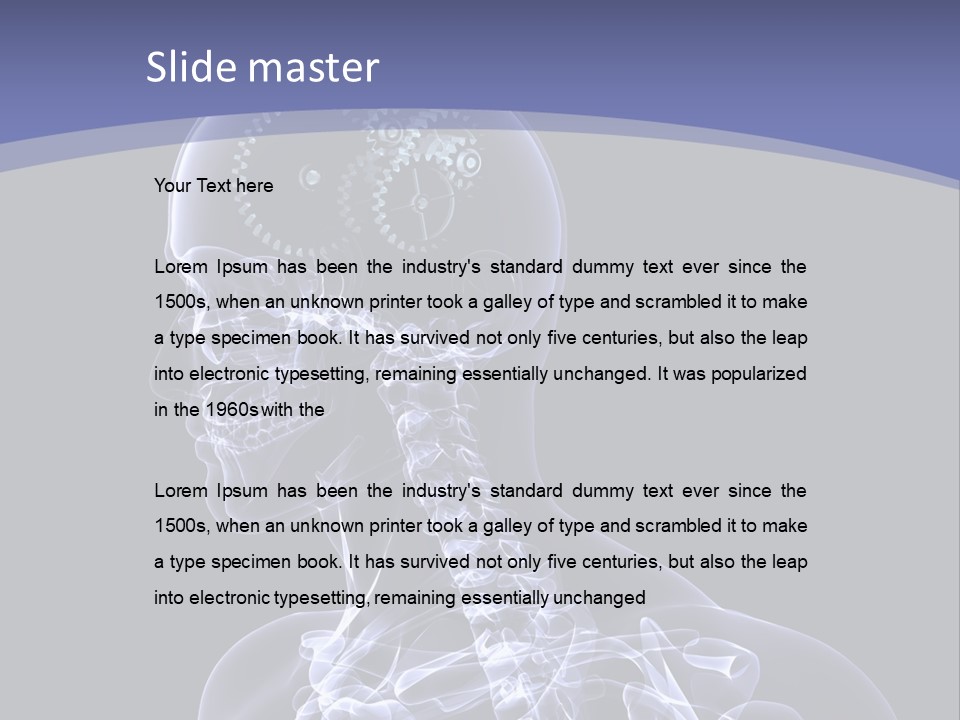 Concept Male Mind PowerPoint Template