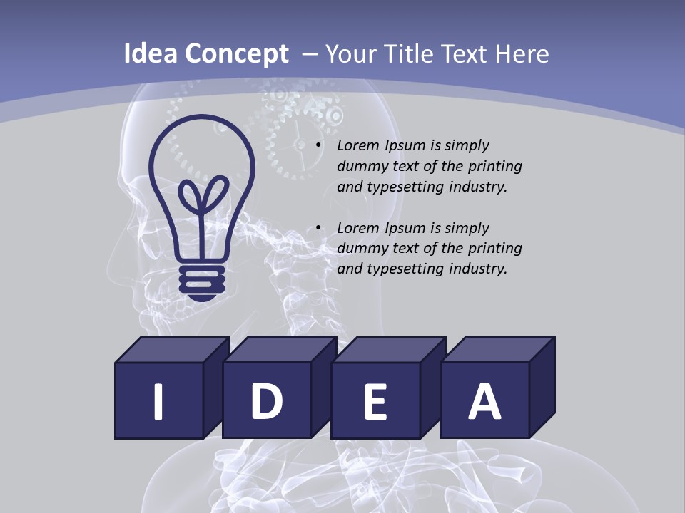 Concept Male Mind PowerPoint Template