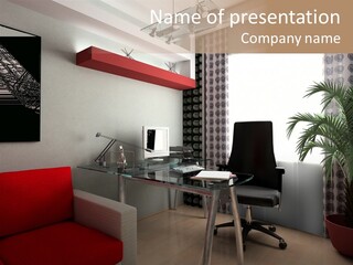 Indoors Decor Abstract PowerPoint Template