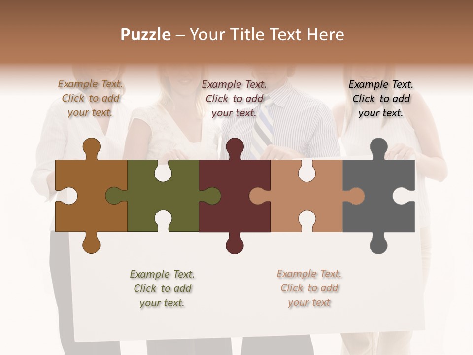 White People Team PowerPoint Template