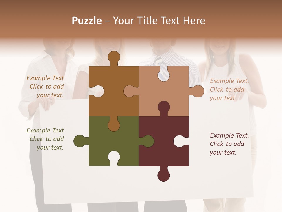 White People Team PowerPoint Template