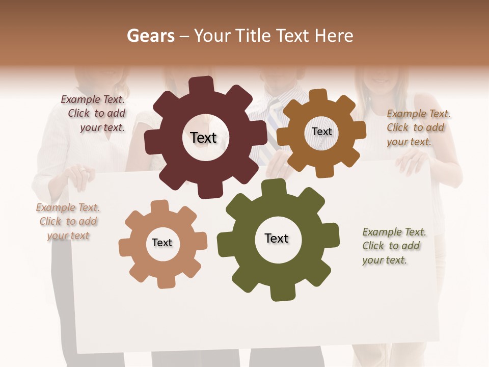 White People Team PowerPoint Template