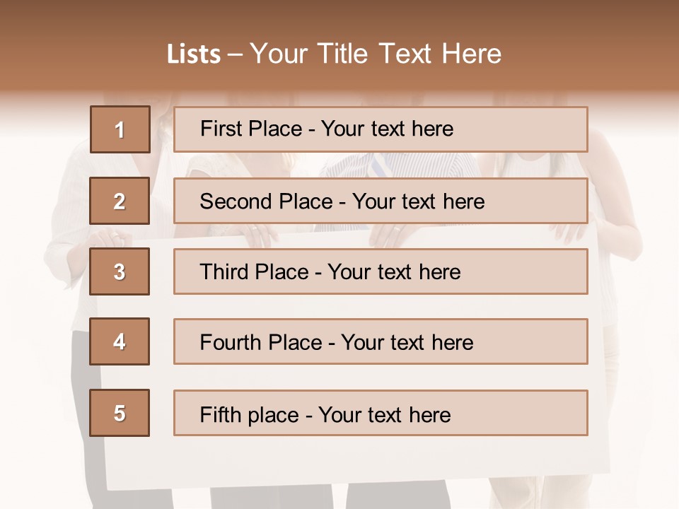 White People Team PowerPoint Template