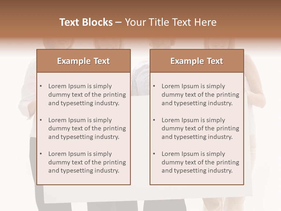 White People Team PowerPoint Template