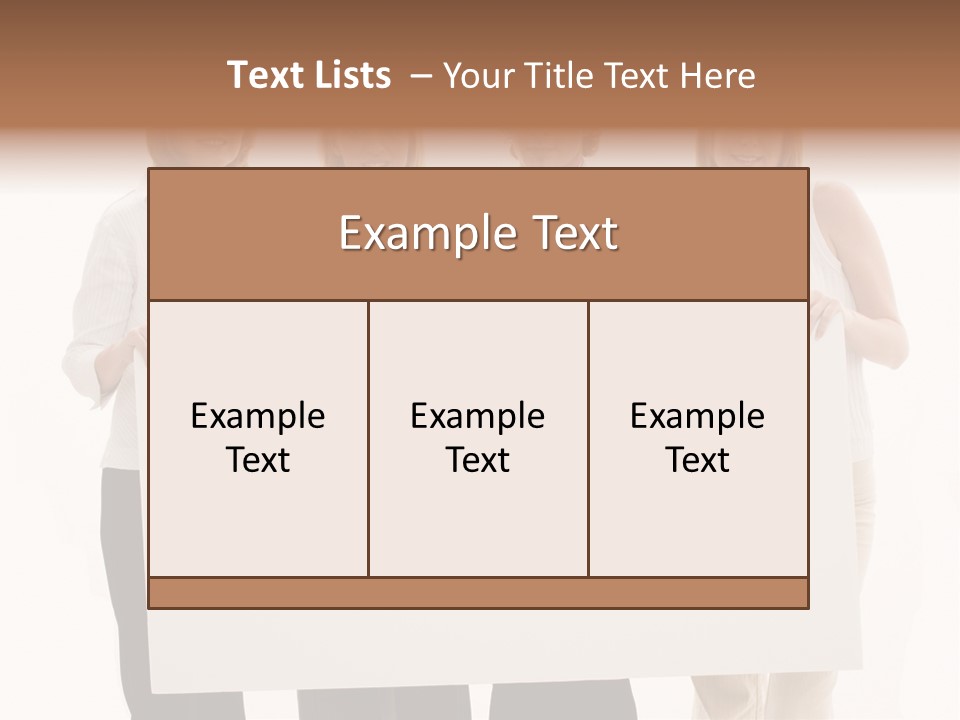 White People Team PowerPoint Template