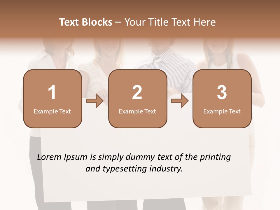 White People Team PowerPoint Template