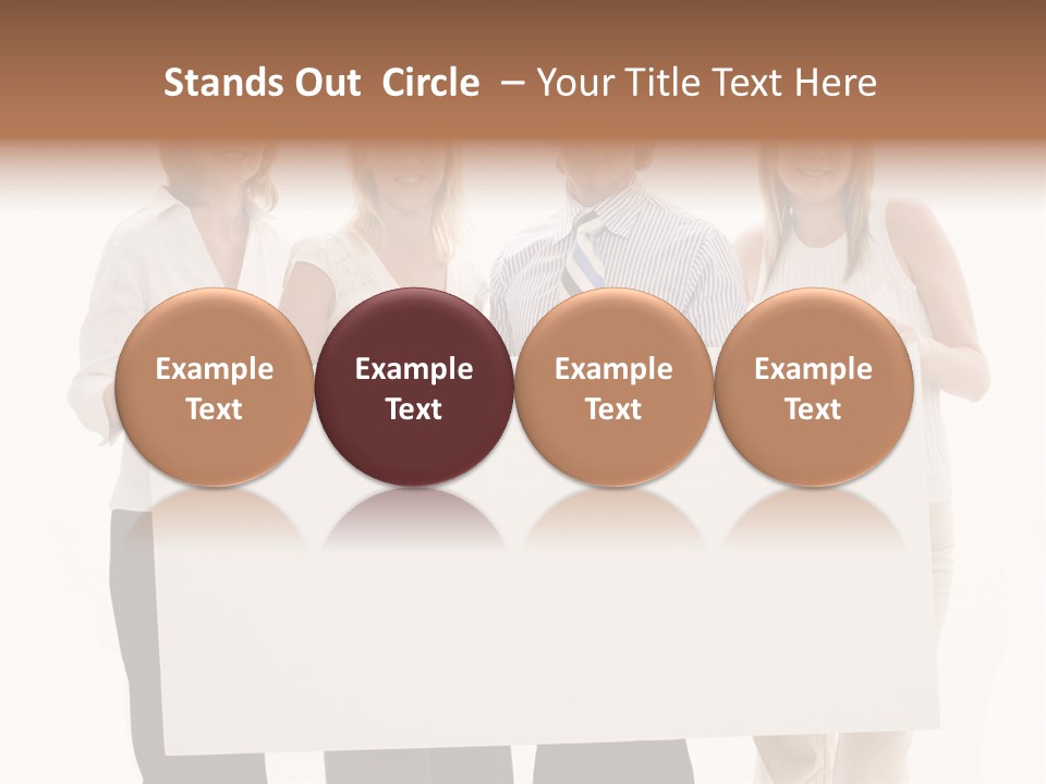White People Team PowerPoint Template